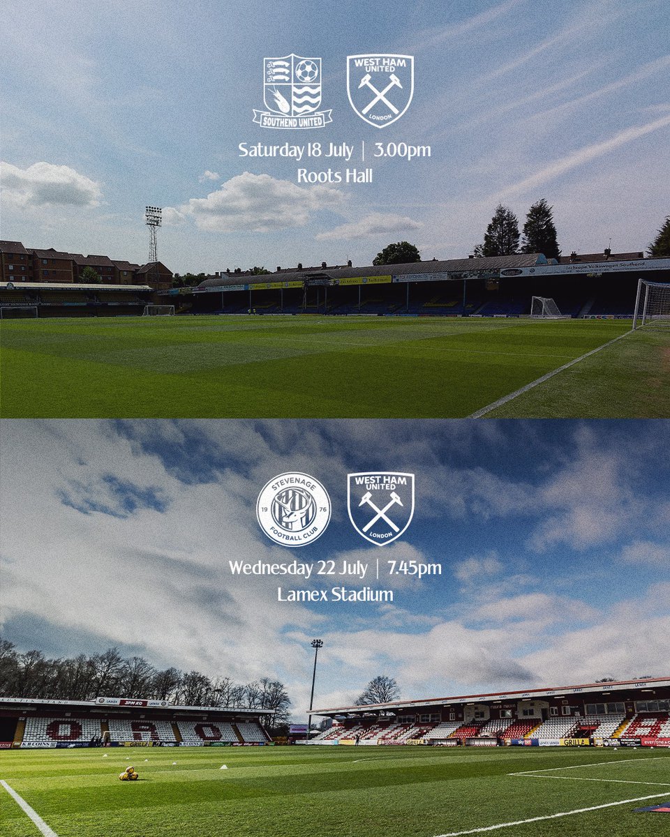 WestHam's tweet photo. Our pre-season schedule begins to take shape 🗓️
