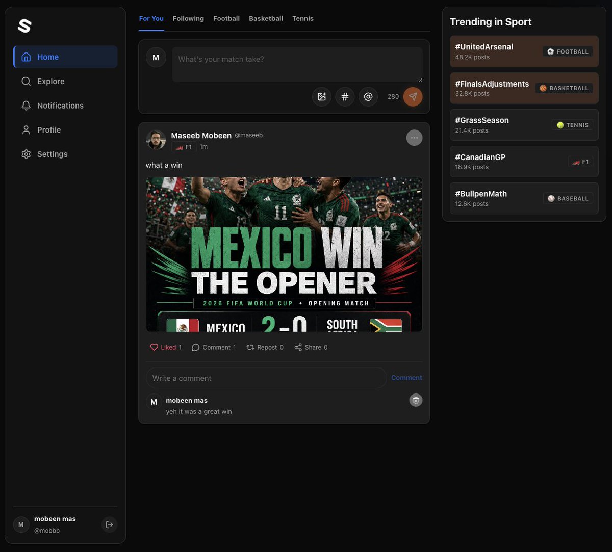 Maseebm786's tweet photo. the web app is looking pretty good so far. join for early access https://t.co/nLfVTZNpSb https://t.co/SeXAIIhAnX