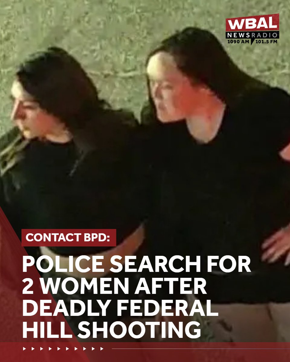 wbalradio's tweet photo. Detectives seek the public’s help to identify two women in connection with a triple-shooting investigation in Federal Hill.

MORE: https://t.co/8uwYp7TMkB https://t.co/l81jAPn1At