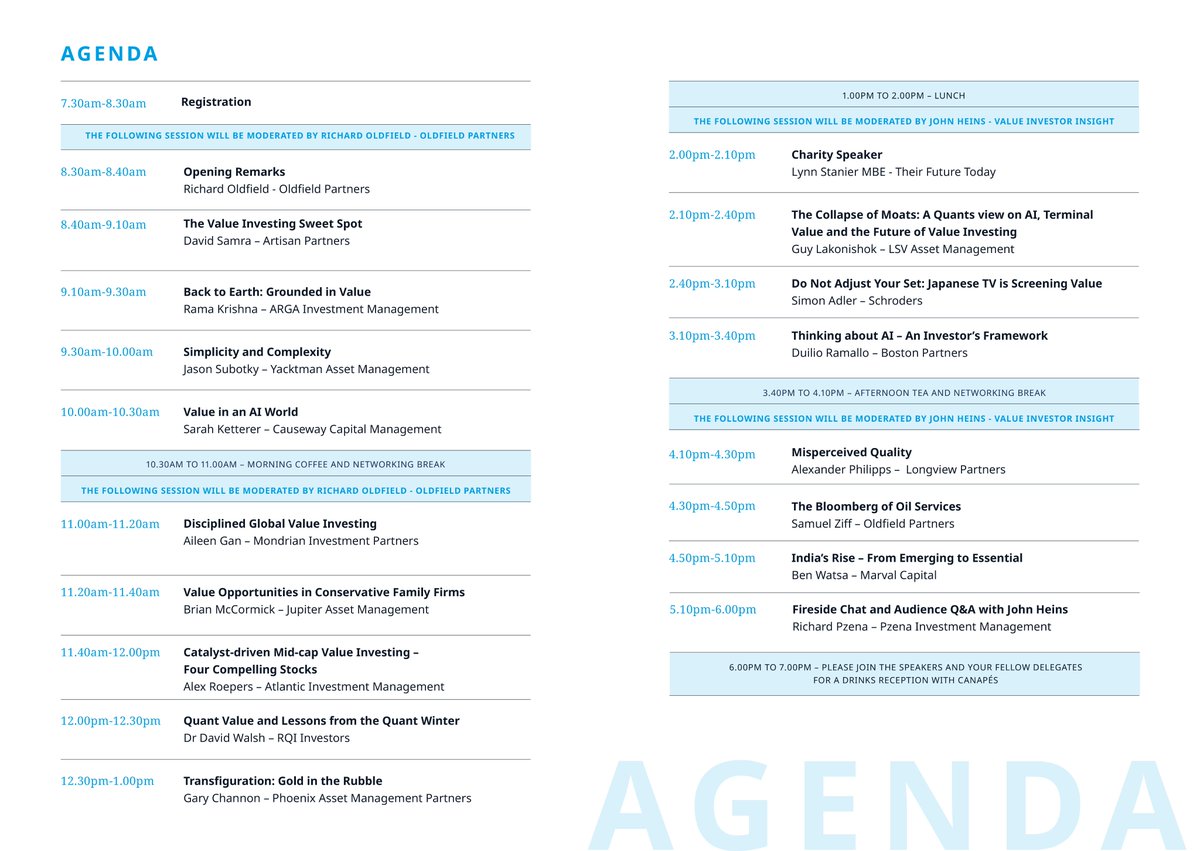 activemanagers's tweet photo. We are pleased to announce the final agenda for the London Value Investor Conference on 24th June 2026. 🗓️ 24 June 2026 | London | https://t.co/tGVkFOMZC2 https://t.co/cN7oOfg1DY