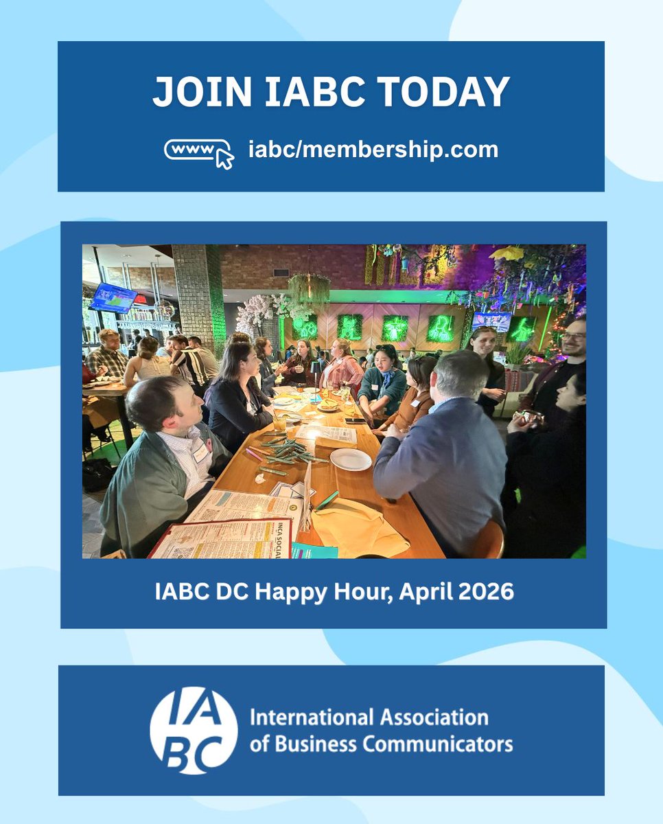IABCDC's tweet photo. Thanks to those who recently joined #IABCDC or renewed their membership! 

🔹 Donna Itzoe
🔹 Nicole Kegler
🔹 Alejandra Viveros

Join or renew today!

👉 https://t.co/QNY8fLPVIR

#IABC #IABCUSRegion #IABCMembership https://t.co/1Co1HnYGgD