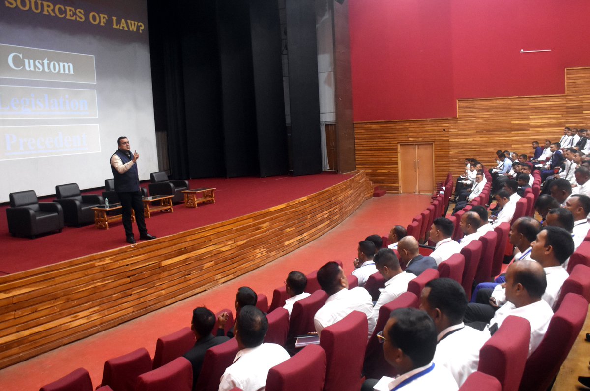 NEPA_GoI's tweet photo. Dr. Debaditya Roy, Assistant Director (Law) NEPA, interacted with the participants of Module on "Cyber Crime Investigation". https://t.co/xUYs80aMrw