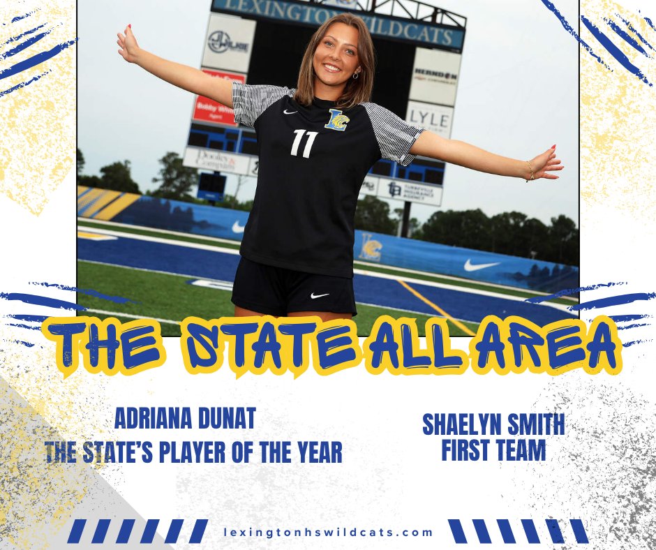 LHS_WILDCATS's tweet photo. Congratulations to @LexingtonSoccer senior Adriana Dunat on being named The State's All Area Player of the Year!  Junior Shaelyn Smith was also named First Team All Area! 
For more, visit https://t.co/ZNc0mIPoMa
@LHSWildcatsLex1 https://t.co/DajggNO81b
