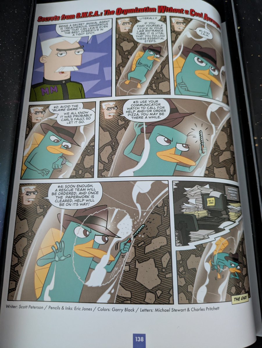 PnF_Comic_Posts's tweet photo. Day 171: Tube Trouble Turmoil [Vol 1-3 P 138]

Descriptions are in the ALT text today.

#phineasandferb #perrytheplatypus #agentp #majormonogram #owca https://t.co/PKwqsnOUVZ