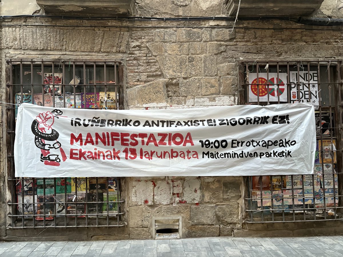 zigorrikez's tweet photo. Biharko manifa maiteminduen parketik aterako da!

Faxismoaren kontra mobiliza gaitezen! https://t.co/ck3e0tU5mu