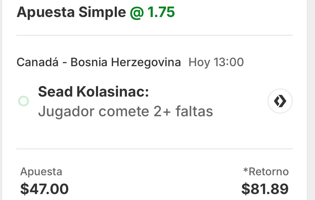 sigueestepick's tweet photo. #Canada juega hoy y vamos con nuestro stake 0.25 u LFG  juego ante #Bosniaherzegovina  #Freepicks https://t.co/6fMl9j67Y6