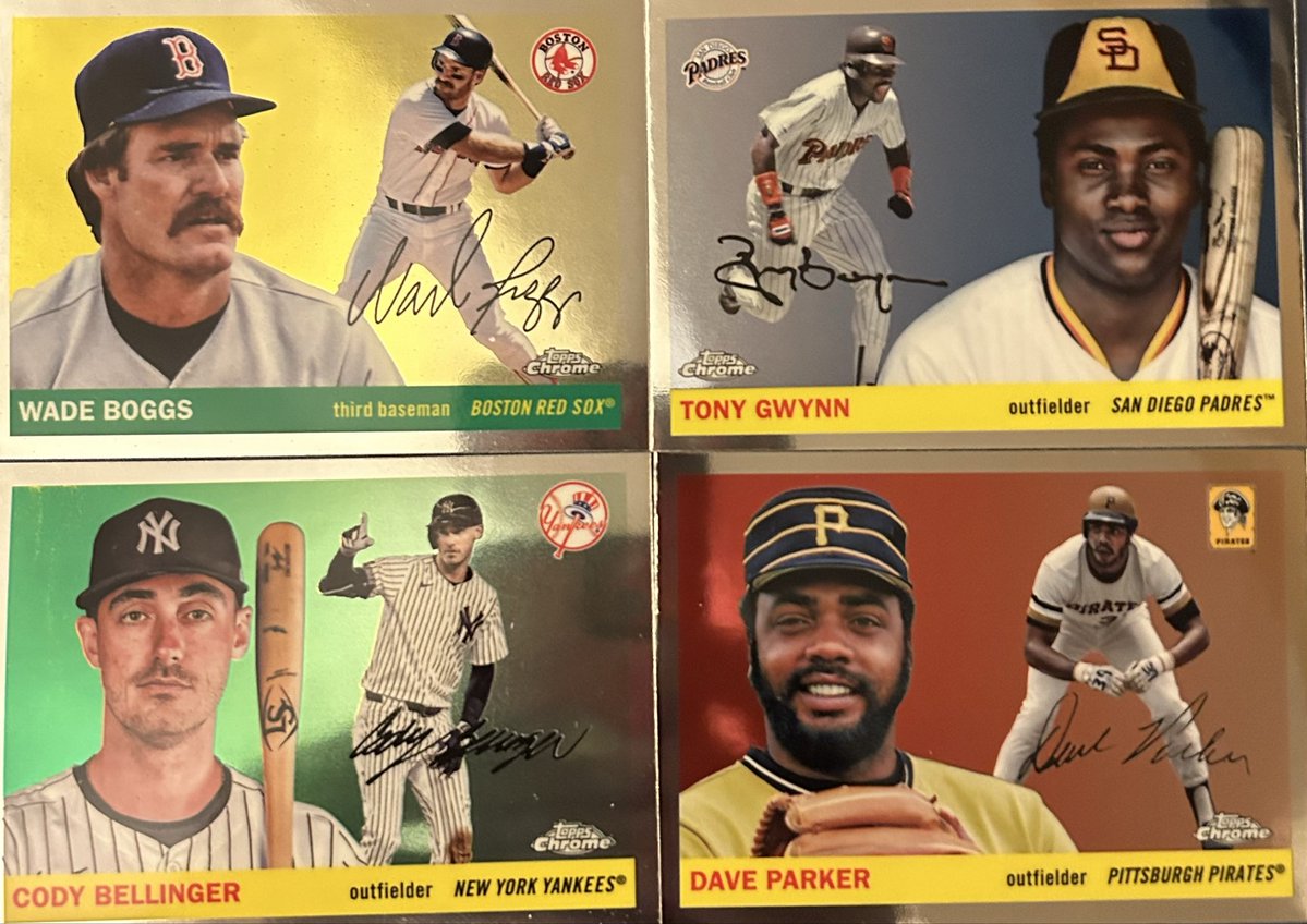 Run26to100's tweet photo. Nothing “magical” about these, but I thought these 4 were really solid from a single Platinum pack…

Peace all

@CardPurchaser https://t.co/hzQ9x52lGs
