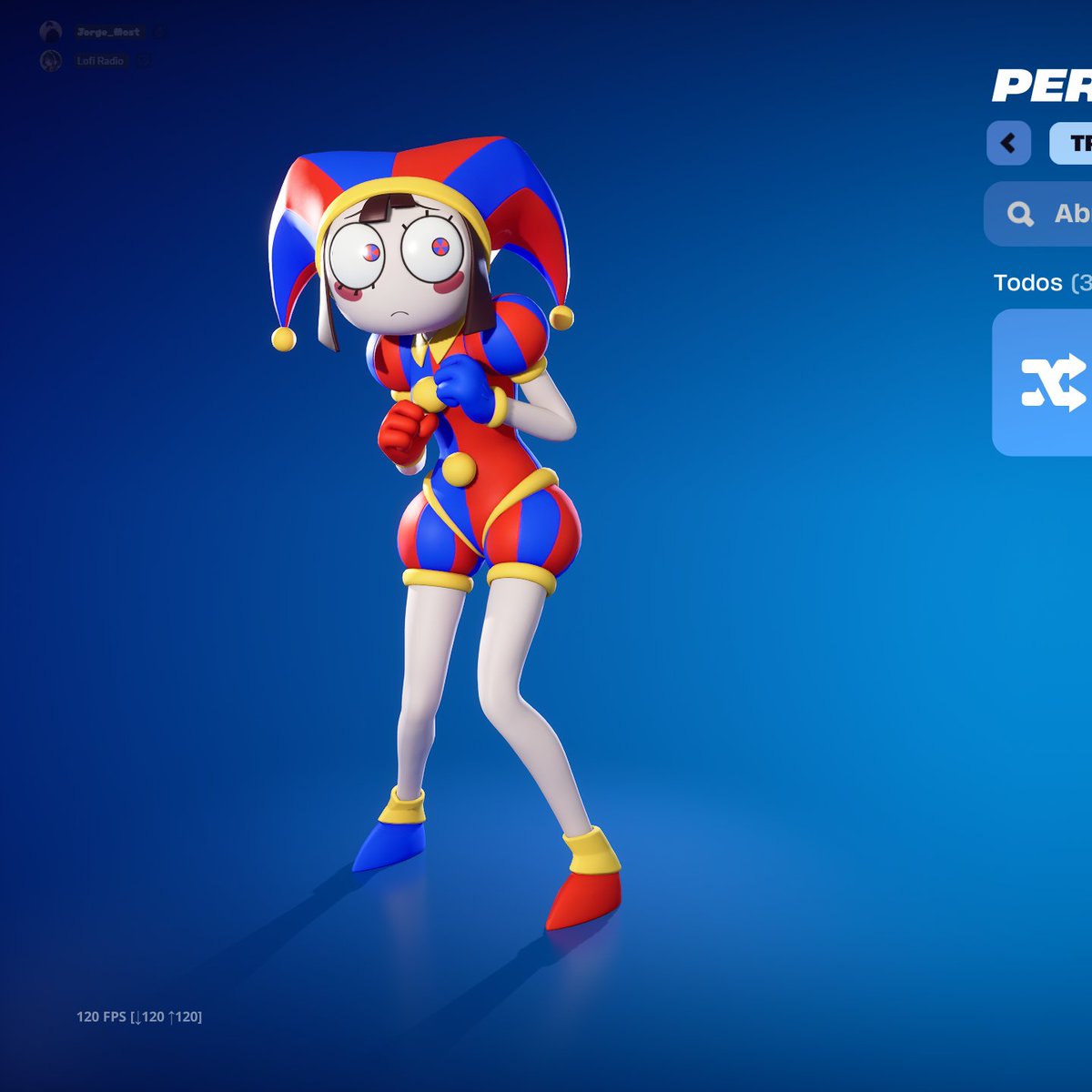 Jorge_Most's tweet photo. FORTNITE X THE AMAZING DIGITAL CIRCUS.

POMNI INGAME. https://t.co/WnjbwLNyBs