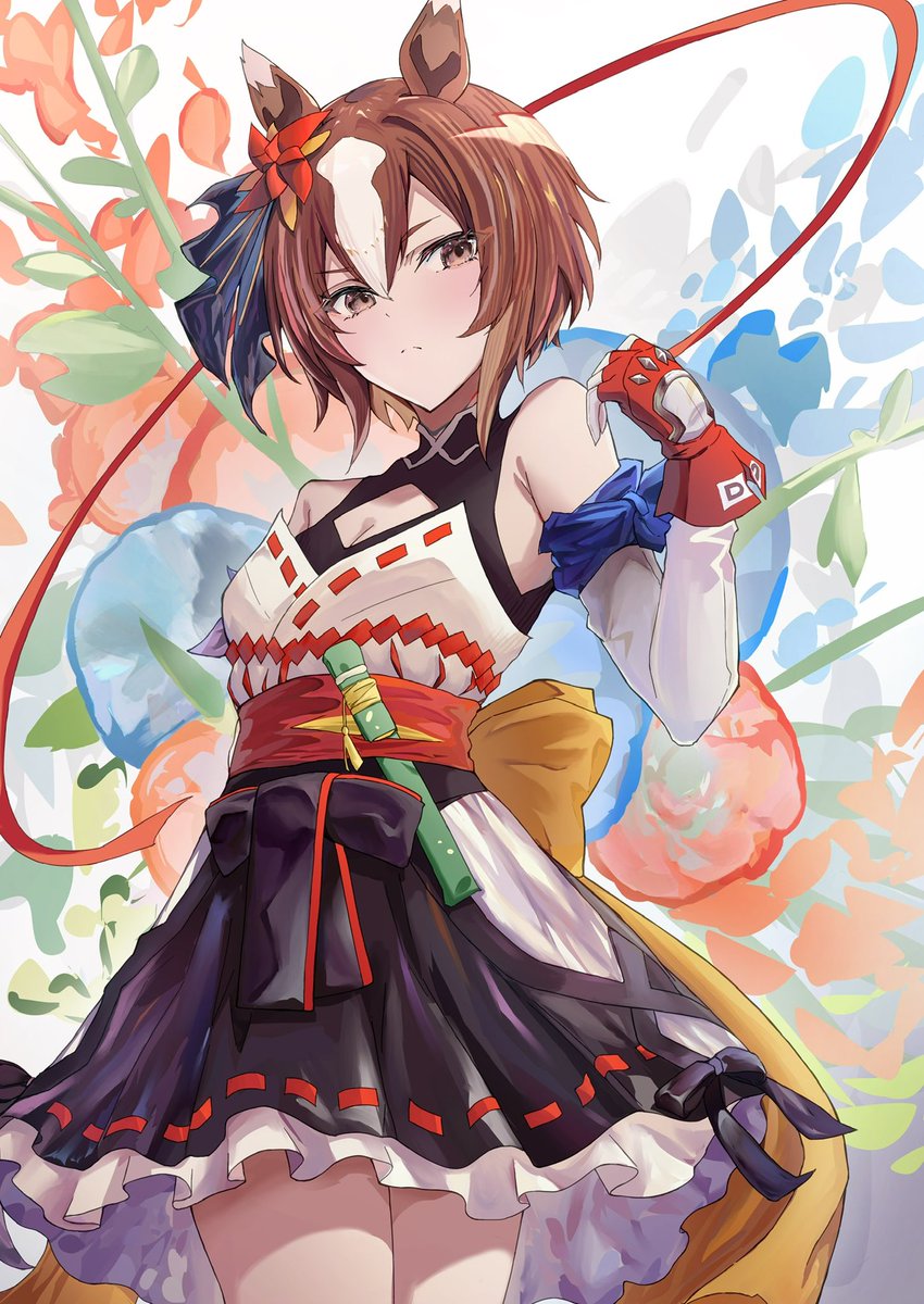 kennmeidesu's tweet photo. 迸るヤエノムテキの凛々しさに
　　　　　　─百花繚乱・千紫万紅

#ウマ娘 #umamusume https://t.co/X3mBiAOut6