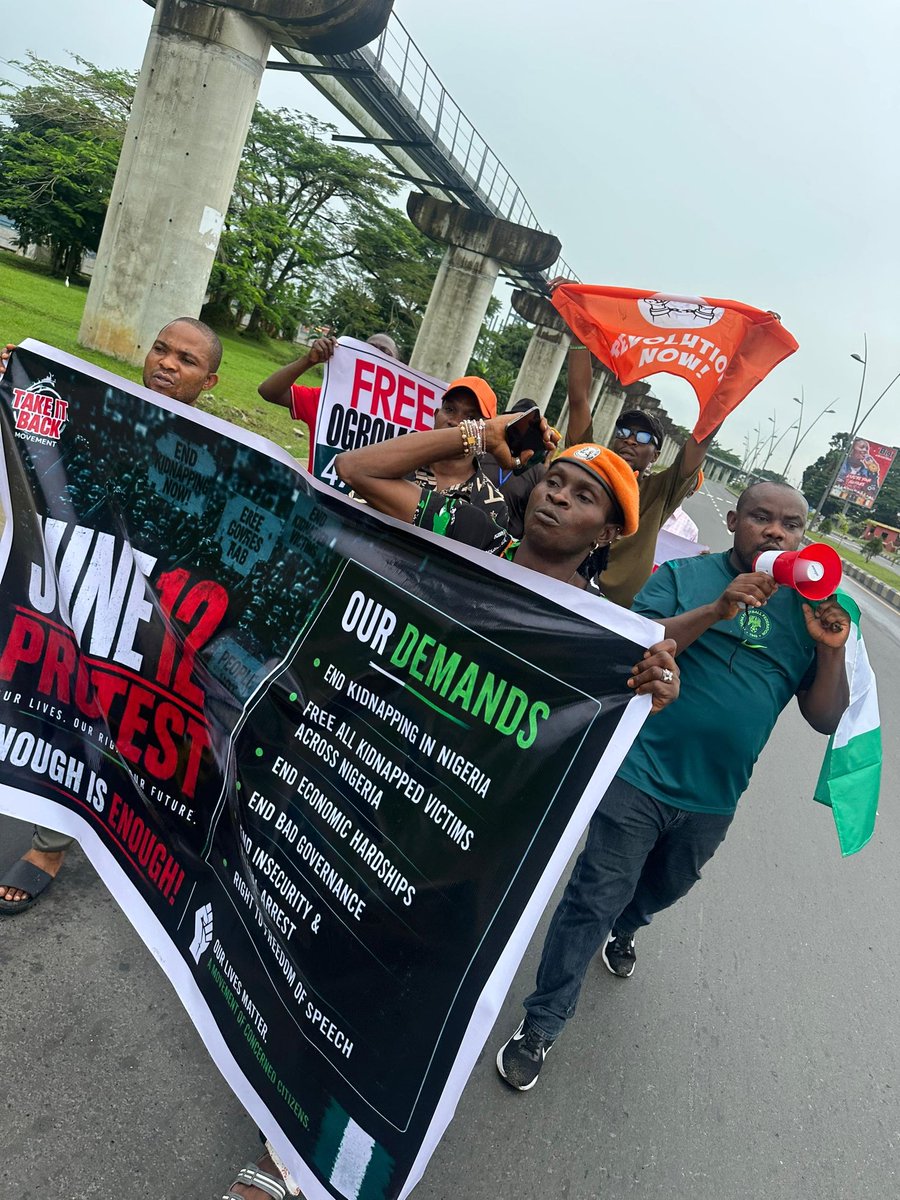 TIBmovement's tweet photo. Port Harcourt: #June12Protest #BringBackOurChildren  action. https://t.co/6unWeECyvd