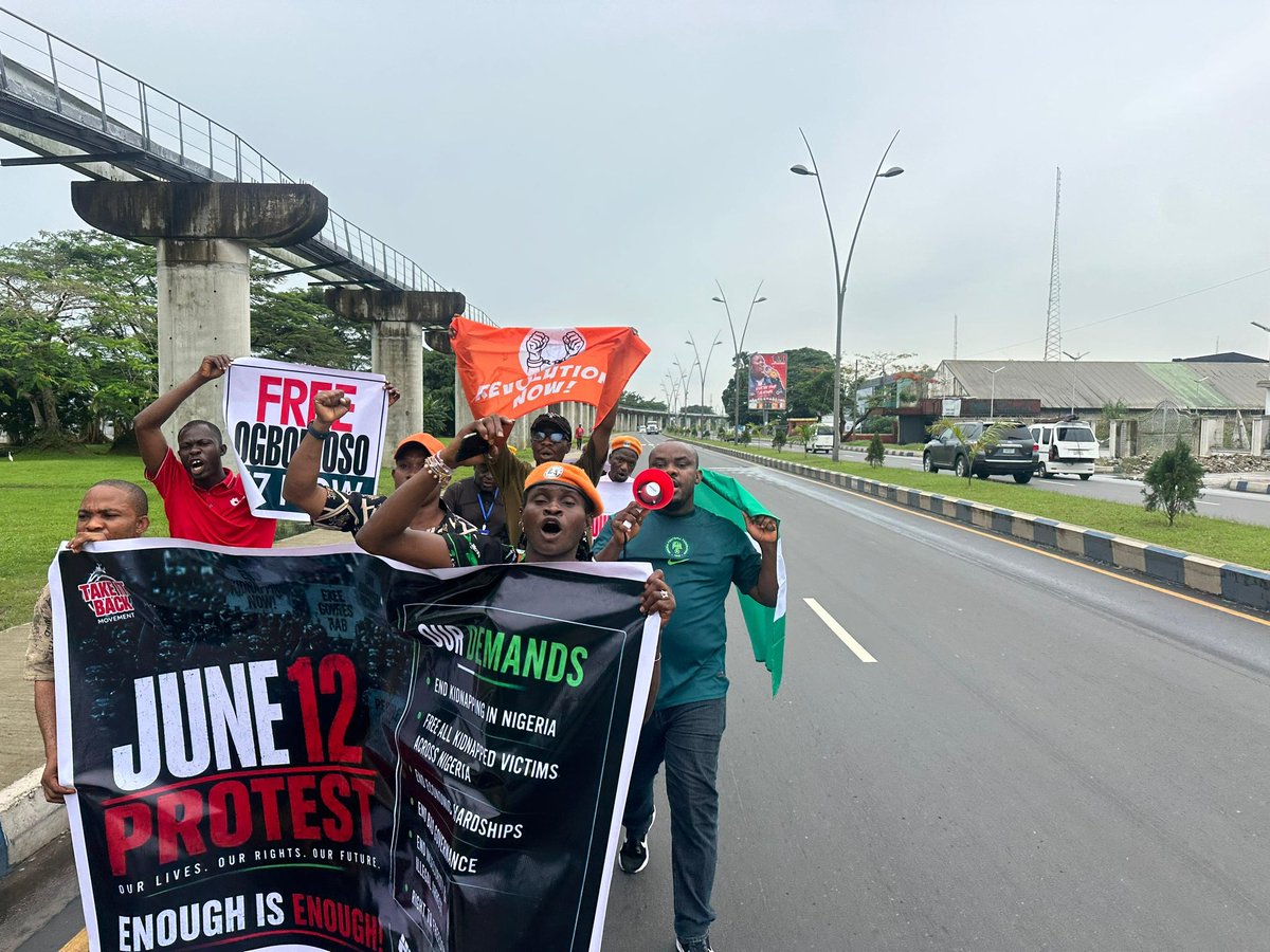 TIBmovement's tweet photo. Port Harcourt: #June12Protest #BringBackOurChildren  action. https://t.co/6unWeECyvd