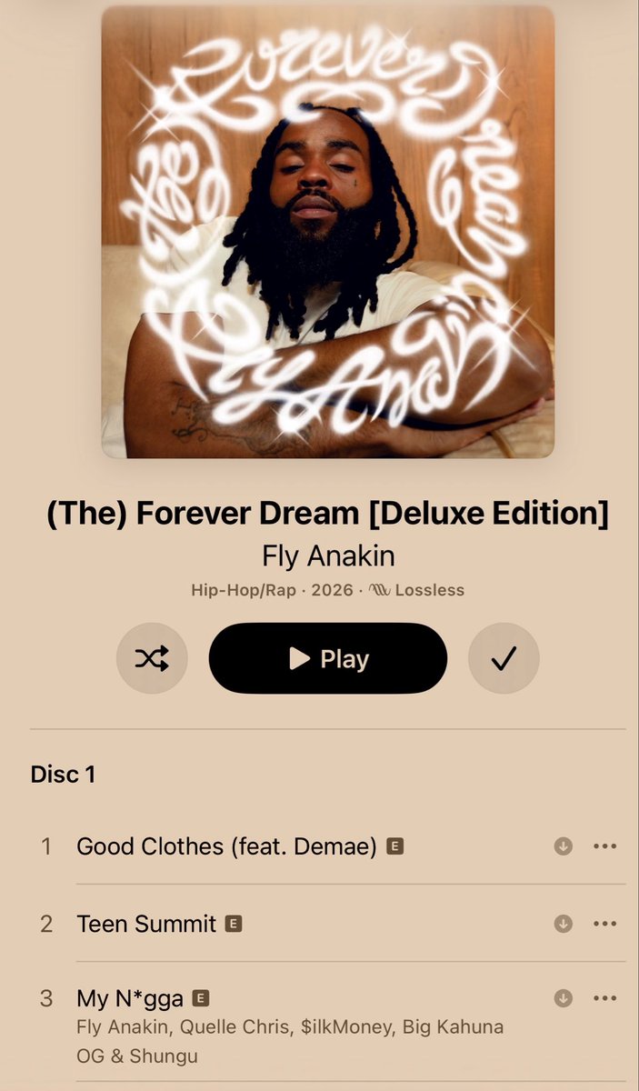 MoneyforSbs's tweet photo. Work Drive Before I Play The Deluxe @flyanakin (The)Forever Dream- Fly Anakin  #physicalmedia https://t.co/HJCXDS4y8l