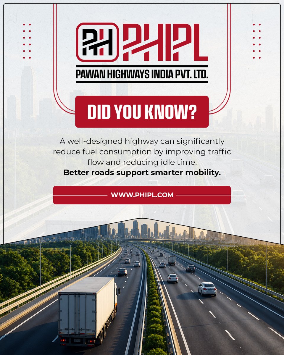 phiplindia's tweet photo. Better highway planning doesn’t just improve movement, it helps make every journey more efficient along the way.

#PHIPL #PawanHighways #Infrastructure #PawanKumar https://t.co/UjcPR4x7cK
