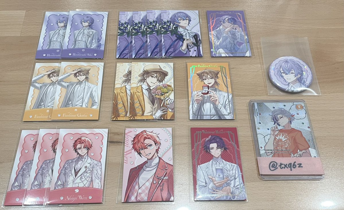 txq6z's tweet photo. 【交換】 

にじさんじ ジュンブライドLuminous Marriage ジュンブラ チェキAグループ 特典 缶バッジ

譲 : 画像1、2
求 : 画像3

郵送のみ
同柄同士優先
検索からでもお気軽にお声掛けください🙇🏻‍♀️ https://t.co/IY1mfmUoYr