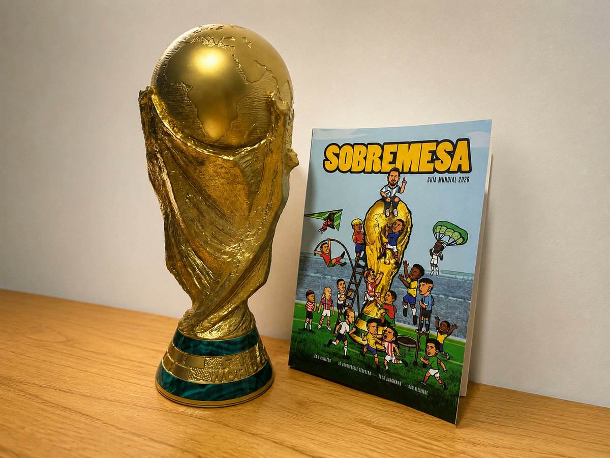 matiasbaldo's tweet photo. Sobremesa es nuestra guía para el Mundial 2026.

Si vivís en Argentina, podés comprar la versión en papel acá: https://t.co/0CkxmlTBSw 

Si estás en el exterior, podés conseguir la versión digital desde este link: https://t.co/p7VSHghMfR https://t.co/amkwK3X7ju