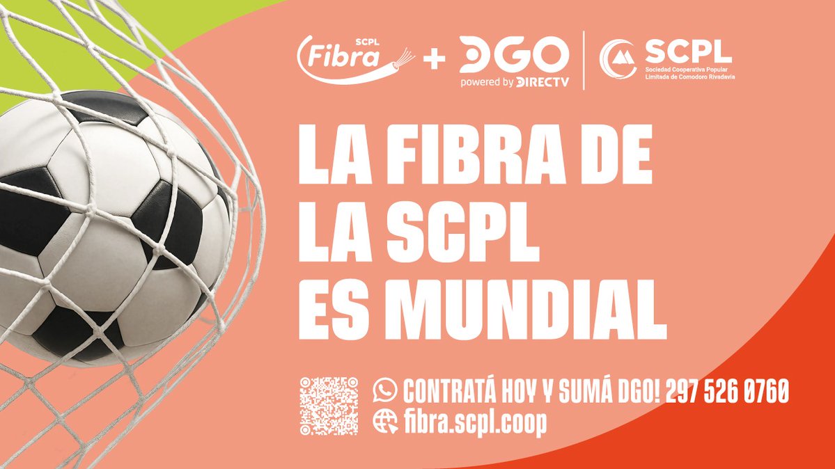 SCPL_Coop's tweet photo. 🌐 LA FIBRA DE LA SCPL ES MUNDIAL
Sumate a nuestra fibra óptica y disfrutá de una conexión rápida, estable y pensada para acompañarte en cada momento.

👉 Contratá HOY y sumá DGO: https://t.co/ZWsOGt0blm
💬 O comunicate con nuestra asistente virtual en WhatsApp: 2975260760

#SCPL https://t.co/wd6gauFvLo