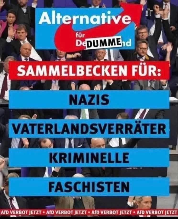 roland15413's tweet photo. ‼️BITTE UNBEDINGT TEILEN ‼️

#afd #noafd #nazi #AfDzerstörtDeutschland
#rente #Remigration

⚠️ https://t.co/Z9d8UZIaUP ⚠️ https://t.co/n06xfUnt88