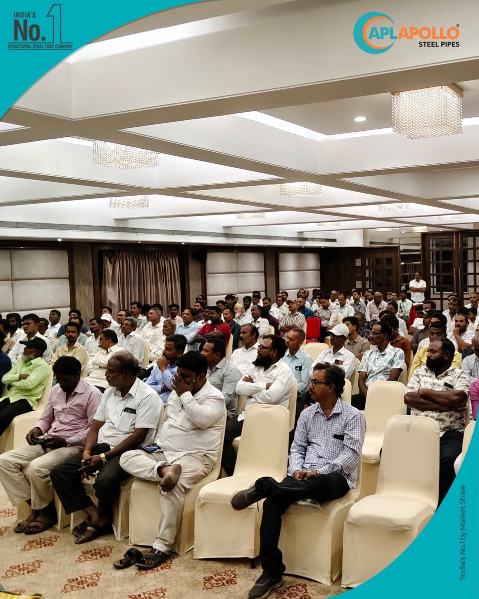 aplapollo_tubes's tweet photo. Satara came together on a foundation of #UnmatchedStrength at the APL Apollo Fabricators Meet. A glimpse of our partners connecting, strengthening relationships, and shaping the future of high-tensile structural innovation.
#APLApollo #FabricatorsConnectProgramme2026 https://t.co/aYnZDRzQ0L