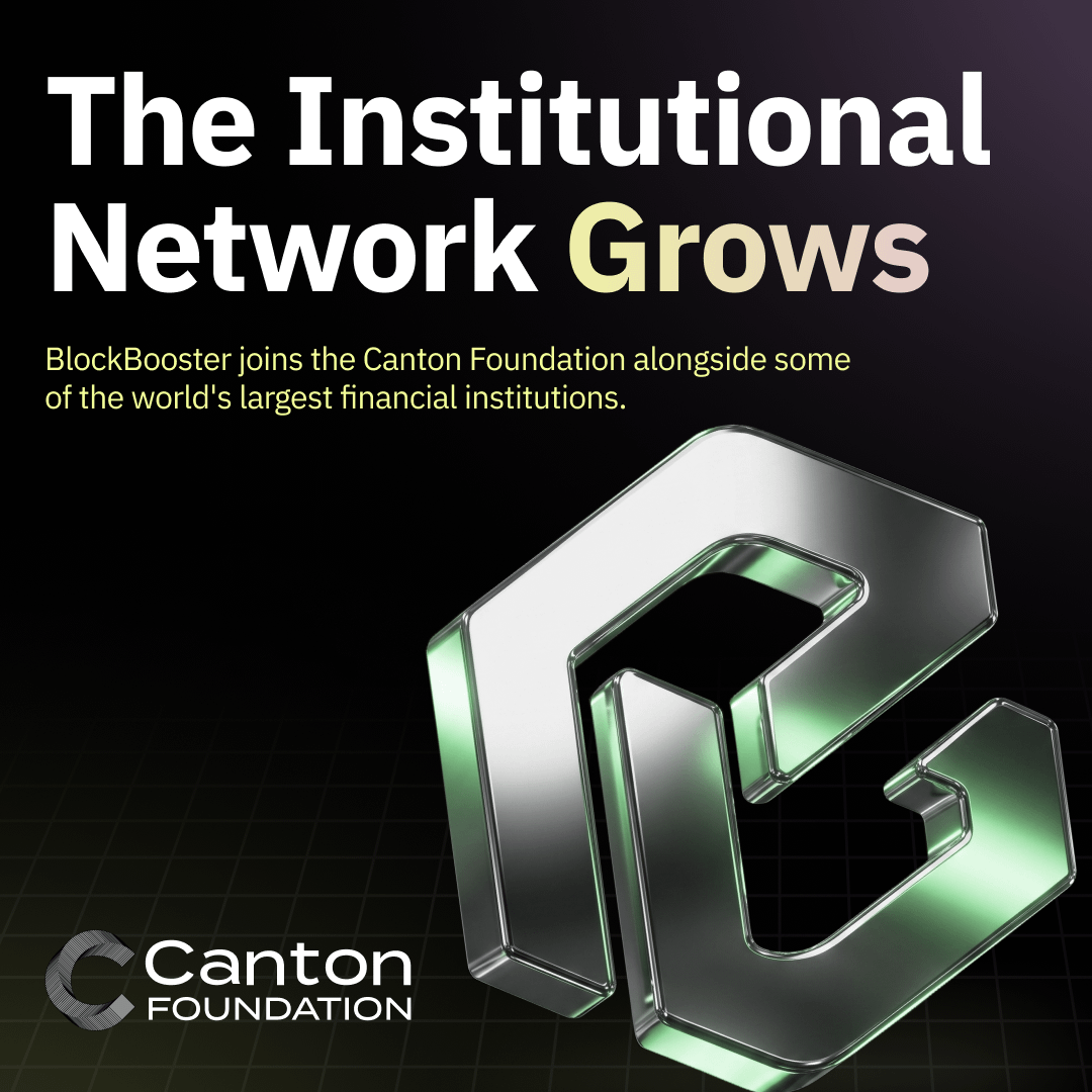 CantonFdn's tweet photo. ICYMI: @0xBlockBooster joined the Canton Foundation as a member, alongside other leading global institutions.

As a member, BlockBooster will participate in Foundation governance, contribute to ecosystem development, and expand its on-chain asset management footprint across private credit, tokenized funds, and other real-world asset categories on @CantonNetwork.

When asset managers join the same governance table as the world's largest custodians and settlement systems, it signals where institutional infrastructure is heading.