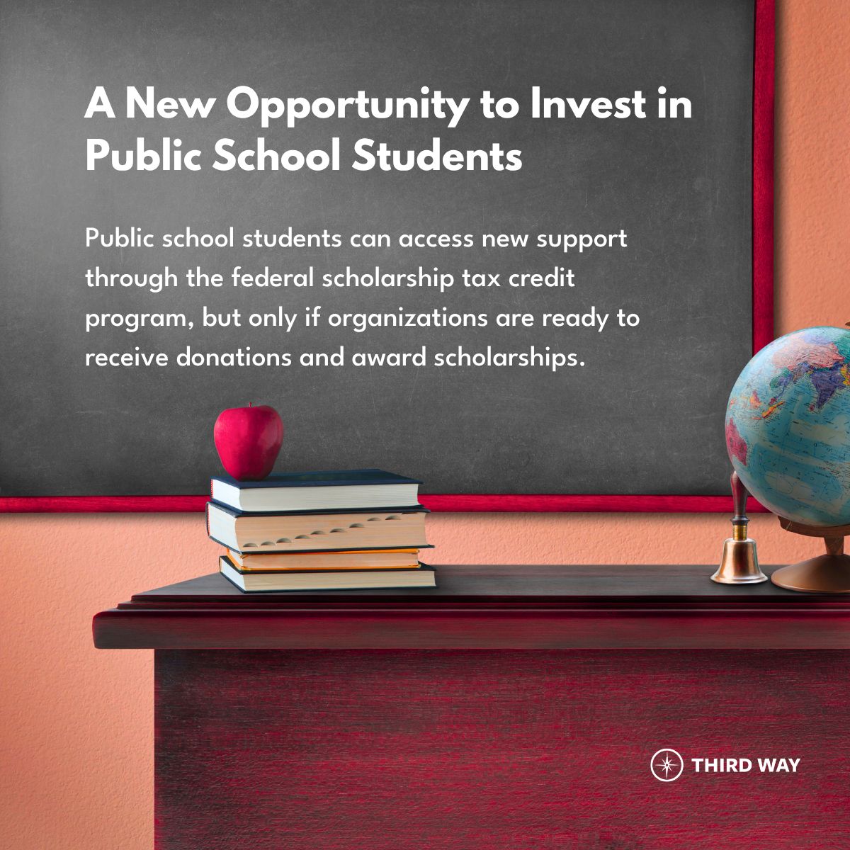 ThirdWayEDU's tweet photo. Federal scholarship tax credits differ from traditional private school vouchers: public school students can also receive scholarships. With thoughtful state design, they can bring new resources to students and support public education systems. Learn more: https://t.co/i6ESLT0XiS https://t.co/Fmx3zInuwW