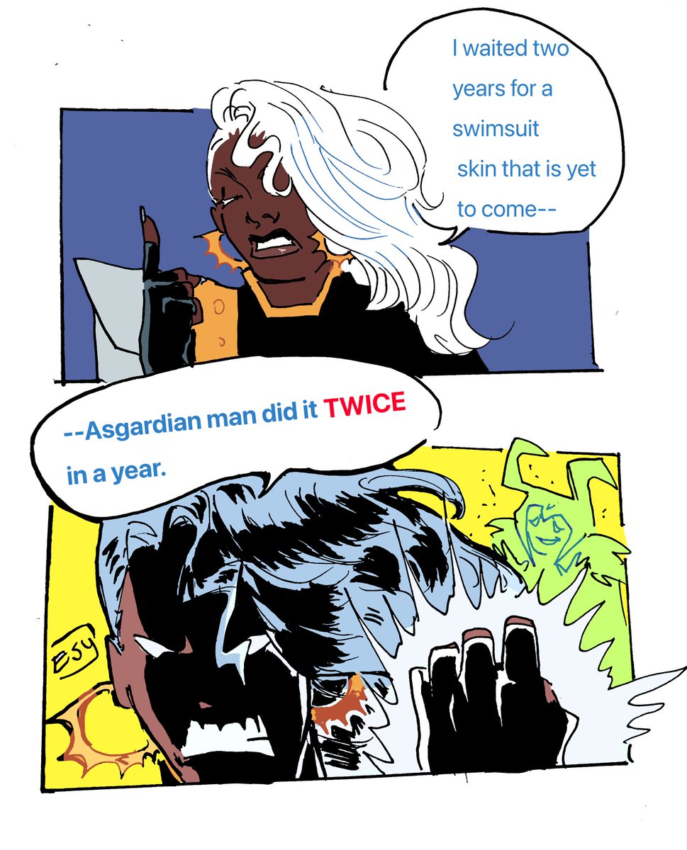 no1arcadefan's tweet photo. today on the menu we have netease's barely disguised racism🤔🤔
#marvelrivals #MarvelRivalsArt #storm #reworkstorm https://t.co/3iIv3AhosW