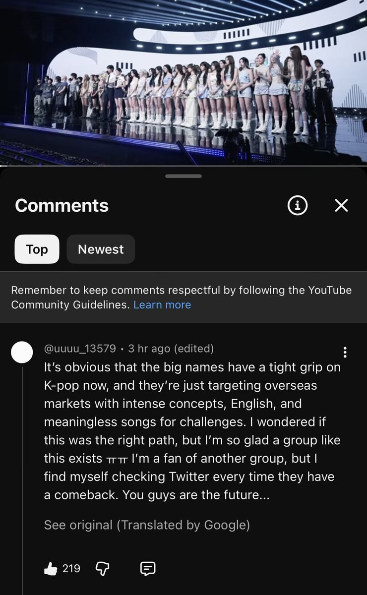 mokameino's tweet photo. this comment on tripleS music bank encore made me tear up🥹

there’s a lot more really touching comments, i hope the girls can read them🥹❤️‍🩹 https://t.co/byBlvVpHKj