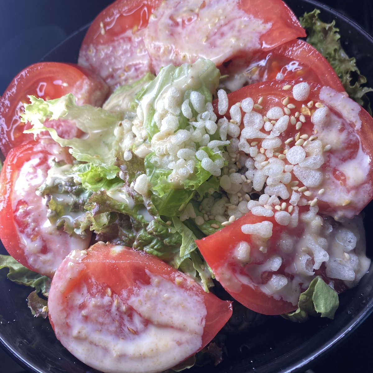 polu_memory's tweet photo. 深夜のサラダです🥗 https://t.co/OK3Ng0tdl9