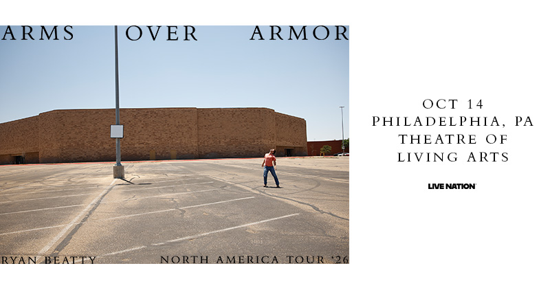 TLAPhilly's tweet photo. Ryan Beatty’s Arms Over Armor World Tour is coming to the TLA on October 14. Sign up now for presale access. https://t.co/9waIpue8YW