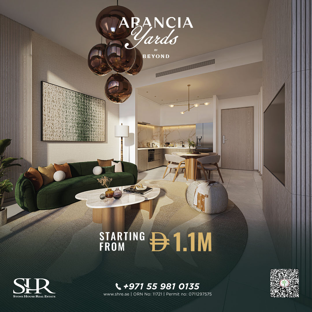 stonehouse2012's tweet photo. 🚨 EOI NOW OPEN | ARANCIA AT THE YARDS BY BEYOND 🚨

Own a home in BEYOND’s newest master-planned community in City of Arabia, Dubai.

🏡 1, 2 &amp; 3 Bedroom Apartments
💰 Starting from AED 1.1M
💳 40/60 Payment Plan
🏗️ Handover: Q1 2029

📞 +971 55 981 0135
📧 moin@shre.ae https://t.co/1Ogp3wkqrx