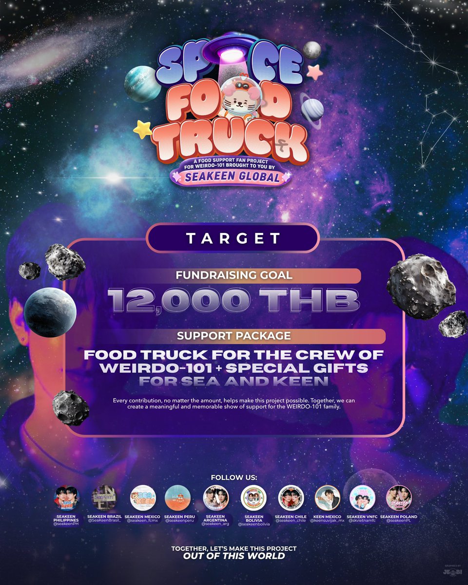 seakeen_chile's tweet photo. — SPACE FOOD TRUCK 🦞🌊

Desde distintos rincones del mundo, nos unimos por Sea, Keen y WEIRDO-101 🩵

Gracias por cada aporte y por todo el cariño que están entregando a este proyecto. Juntos estamos creando algo muy bonito. 🫂✨

#sea_ta_lay | #keenkeno
#Weirdo101Series https://t.co/6cS2IjnKXM