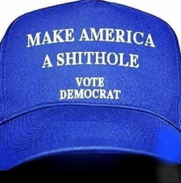 BryanGermain's tweet photo. @JerryWillResist I corrected your hat. This is the truth right here. You never fucking vote blue. Ever! https://t.co/1617iMlA4E