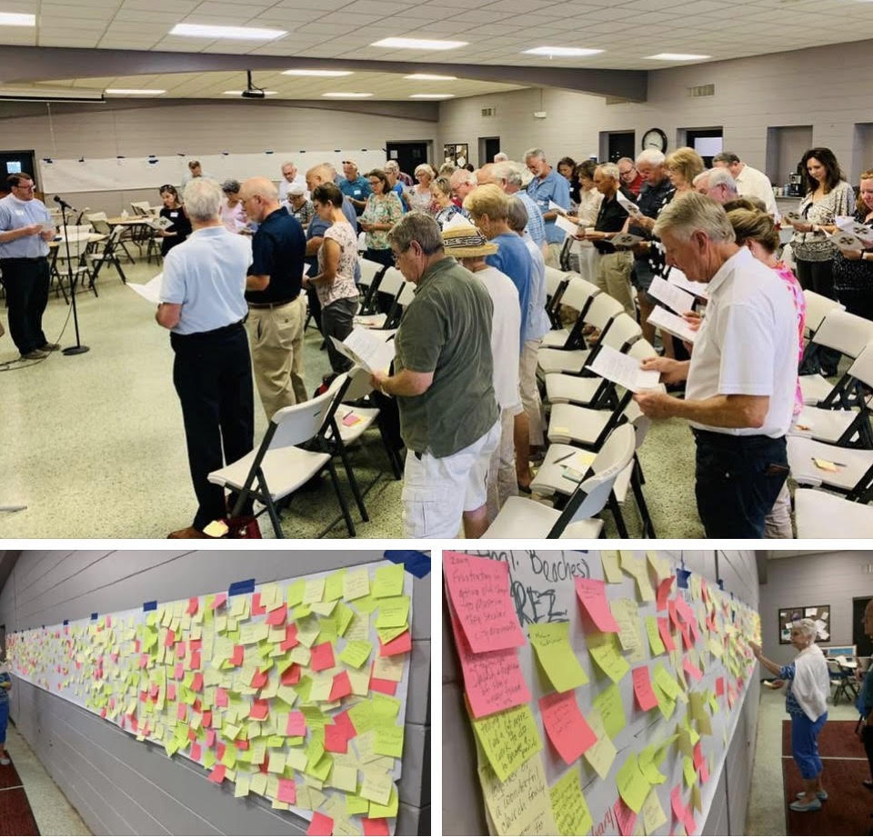 ChurchSaviorJB's tweet photo. Flashback Friday | 2019

Church of Our Savior gathered for a vision and planning day, filling walls with ideas, prayers, and hopes for the future.

Today, we're grateful for God's faithfulness and all He has done since then.

Come see where Church of Our Savior is today.
Sundays at 10:00 AM

Photo credit: Camilla Stambaugh
#coos #jaxbeach #anglican
