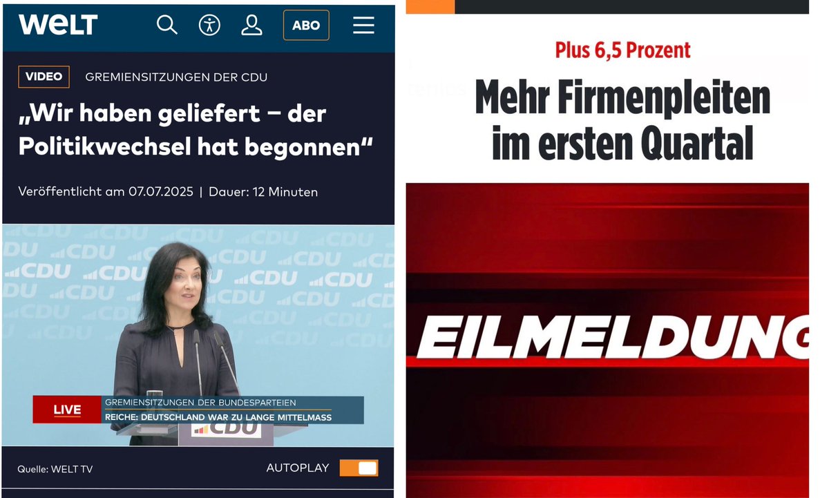 Hirn_aus_Hack's tweet photo. How it started vs. how it's going

Schiebt Euch Euren katastrophalen Politikwechsel dahin, wo die Sonne nie scheint und gebt unseren Kindern die 500 Milliarden Sondervermögen zurück, wenn ihr damit eh nichts auf die Reihe kriegt.

#ReicheRücktritt https://t.co/SJLQsPmEvR