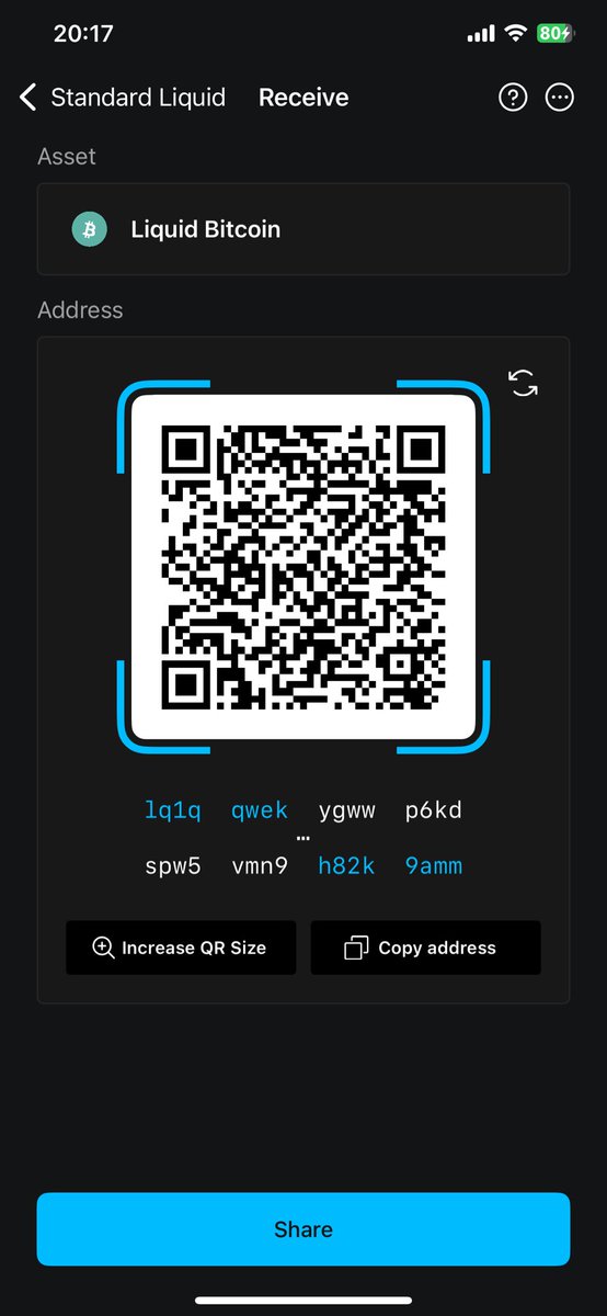 1AHPI777's tweet photo. @BlockstreamJade @Liquid_BTC lq1qqwekygwwp6kd84mps9ljjw58lx5vvdzfthsq6ughftlvhsaa2yxyhanx7kxrs8cke8aw8at83w7dk4wstspw5vmn9h82k9amm https://t.co/blEU7PtAAI