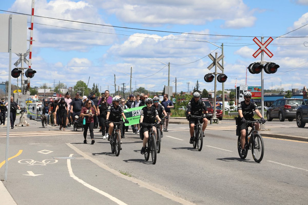 SudburyPolice's tweet photo. Join us on June 27, 2026, for our annual PTSD Awareness Walk to raise funds @WoundWarriorCA. Participation is free for current and retired first responders, emergency personnel, and mental health professionals. Learn more: https://t.co/ggM5igcLG2 #PTSDAwarenessMonth #MentalHealth https://t.co/rPlMAN0p1M