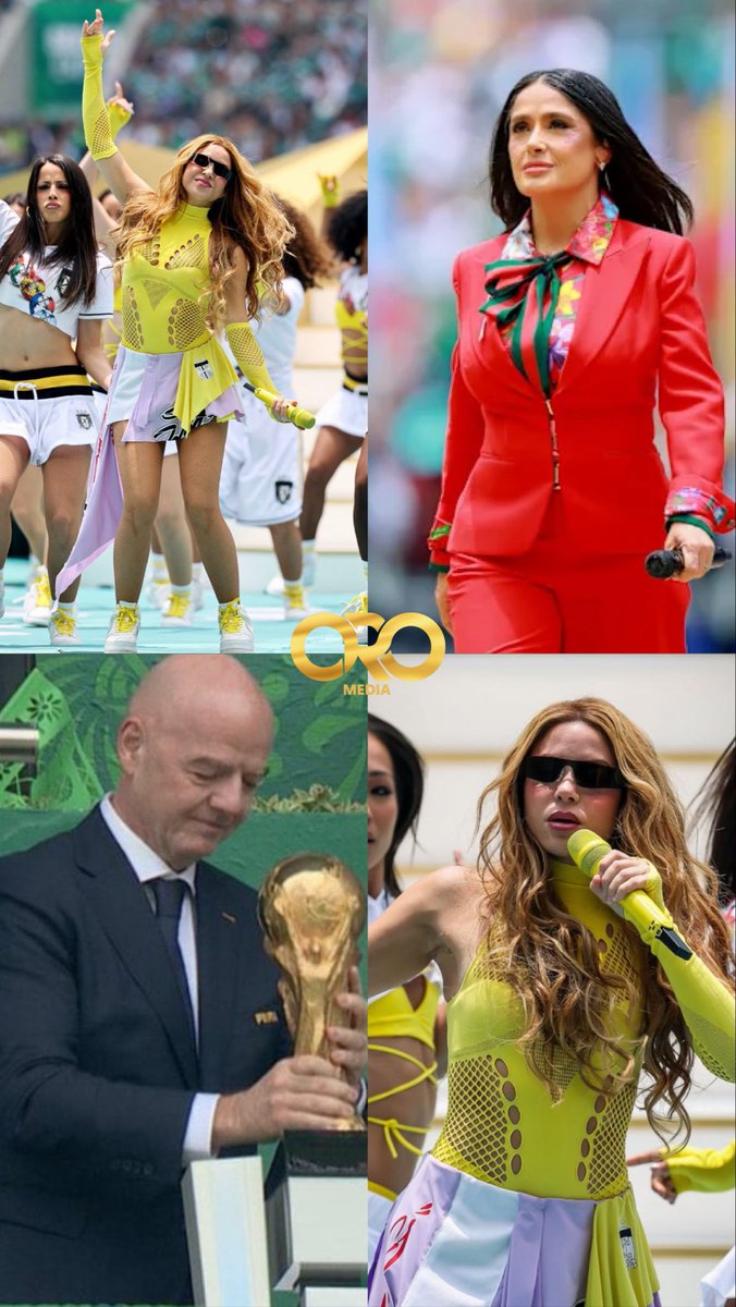 Oromedia1's tweet photo. ‼️ 🇱🇧⚽ يبدو أن لبنان هو الغائب الحاضر في مونديال 2026، من خلال شخصيات عالمية: النجمة اللبنانية العالمية Shakira، والممثلة اللبنانية العالمية Salma Hayek، ورئيس فيفا Gianni Infantino. 
ليبقى لبنان حاضرًا في كواليس وأضواء كأس العالم، حتى وإن غاب عن المستطيل الأخضر.😍 https://t.co/V5VDklHcEW
