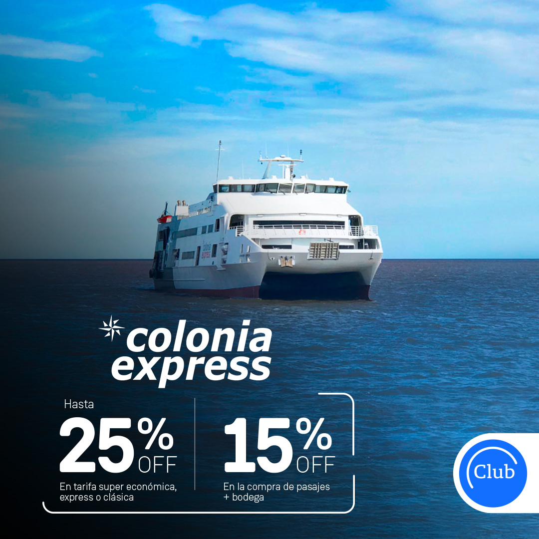 clubln's tweet photo. Tu próxima escapada a Uruguay viene con beneficio. ⚓💙 Con @coloniaexpress aprovechá hasta 25% Off en tarifas seleccionadas y 15% Off en pasajes + bodegas. ✨
Entrá y conocé más 👉 https://t.co/o5K6BZgedP
#coloniaexpress #beneficiosclubln #clubln #clublanacion #lanacion https://t.co/ENe2NHWJEh