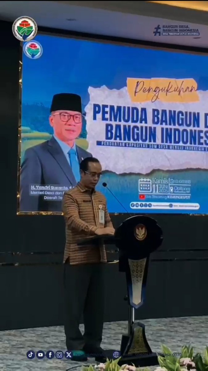 CabbengOke's tweet photo. Menteri Desa PDT melepas 200 Pemuda Magang ke Jepang, pada Pengukuhan Pemuda Bangun Desa Bangun Indonesia, dihadiri Utusan Khusus Presiden, Raffi Ahmad 

@YandriSusanto
@ARizaPatria
@KemensetnegRI

#KementerianDesaPDT
#BPSDMKementerianDesaPDT
#KemendesaPDTKukuhkanPemudaBangunDesa https://t.co/CGVEsqTji0