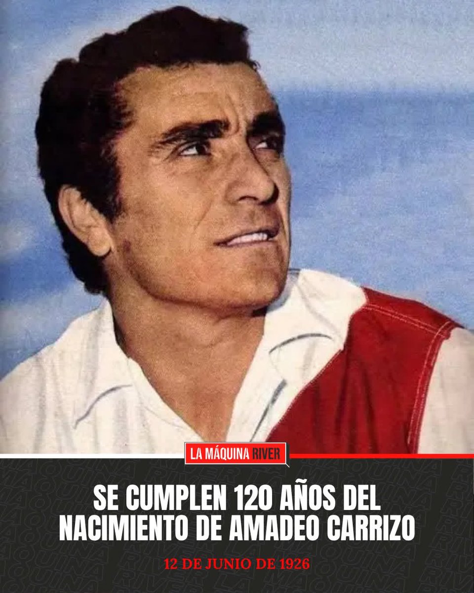 MaquinaRiver's tweet photo. 🎂🧤 Se cumplen 100 años del nacimiento de Amadeo Carrizo, histórico arquero de River entre 1945 y 1968.

🏆 Tarzán disputó 551 partidos, logró 184 vallas invictas y obtuvo seis títulos.

Una gloria riverplatense y del fútbol argentino. https://t.co/VMtfltEPFH