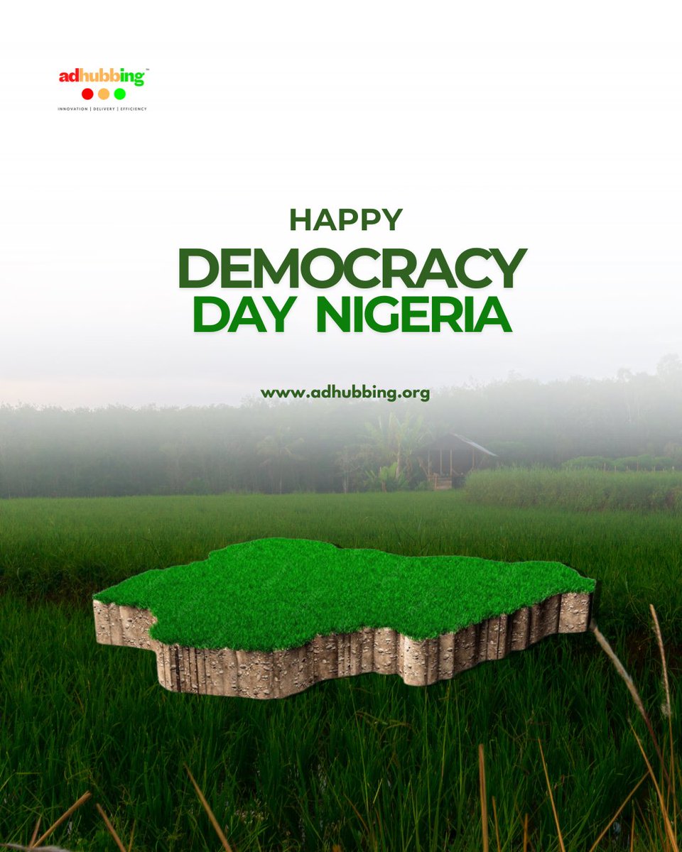 adhubbing_'s tweet photo. 🗣️ Your voice. Your choice. Your Nigeria.
Happy Democracy Day from Adhubbing! 🇳🇬✨

#DemocracyDayNigeria #Shorts #Adhubbing https://t.co/lJm7EdyQYK