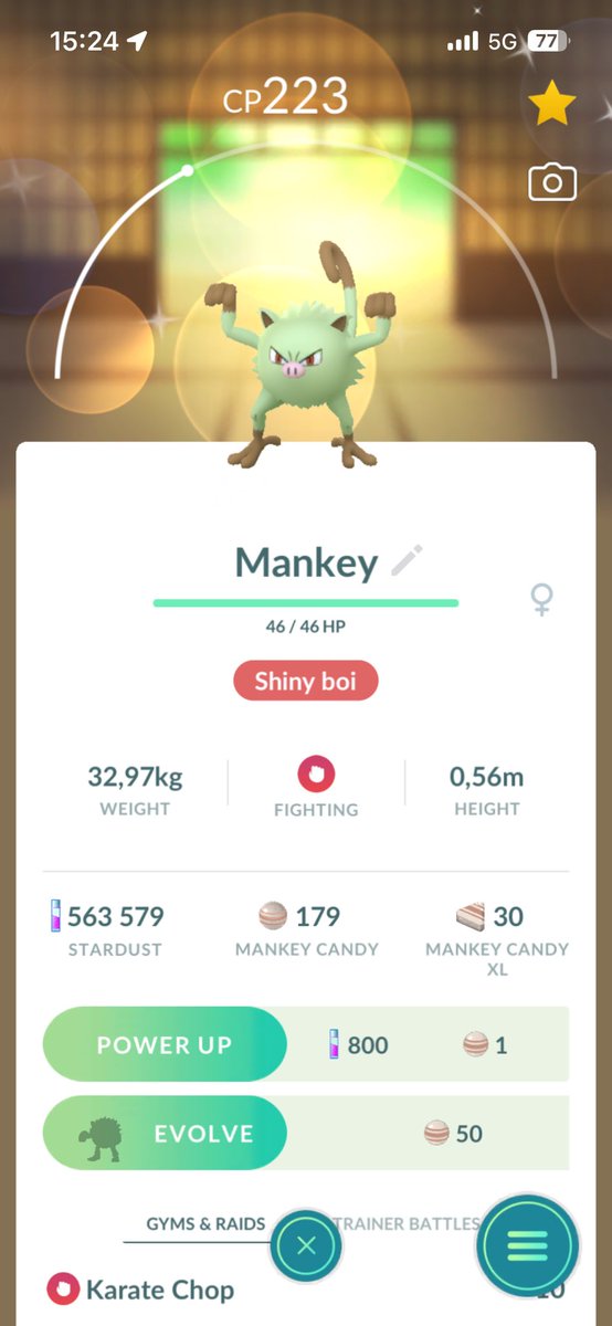 Watesy_'s tweet photo. Second Mankey in as many days 🤩
#pokemongo https://t.co/uwd2DtR71Q