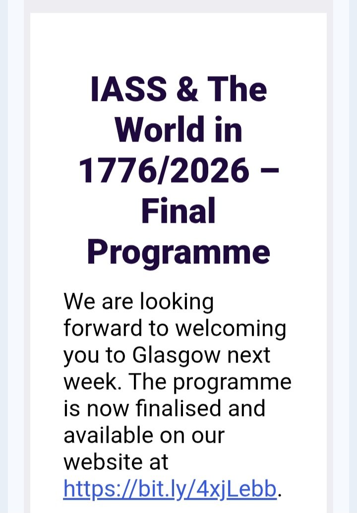 afb2002's tweet photo. Ya está publicado el programa de la reunión sobre A. Smith que se realiza en la Univ. de Glasgow. https://t.co/ifxbGmzVin