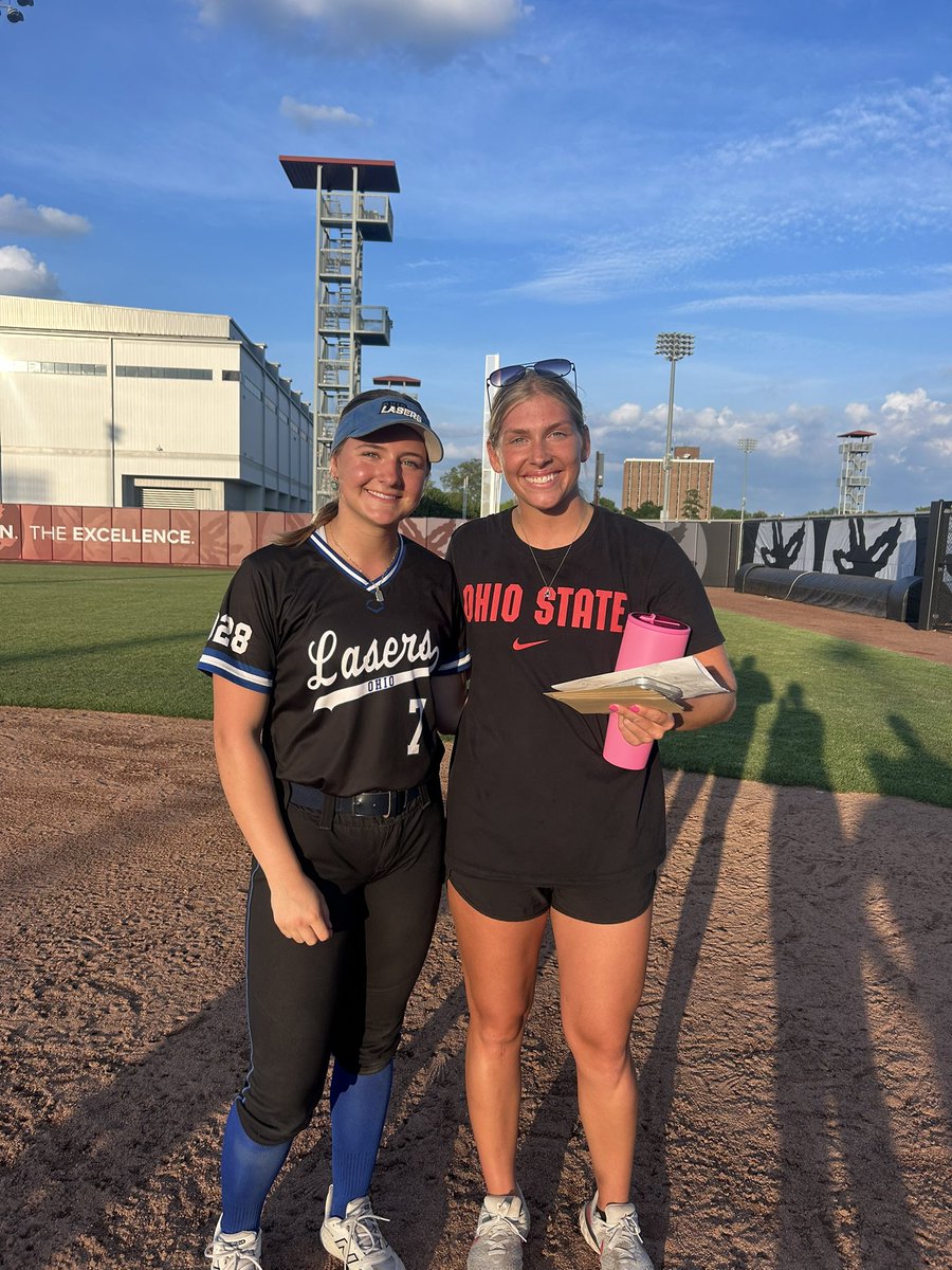 sophiashingler's tweet photo. I had a great time at @OhioStateSB yesterday! @KarliSpaid @CoachCourtOSU @Coach2K_OSU https://t.co/PBf0WsPnky