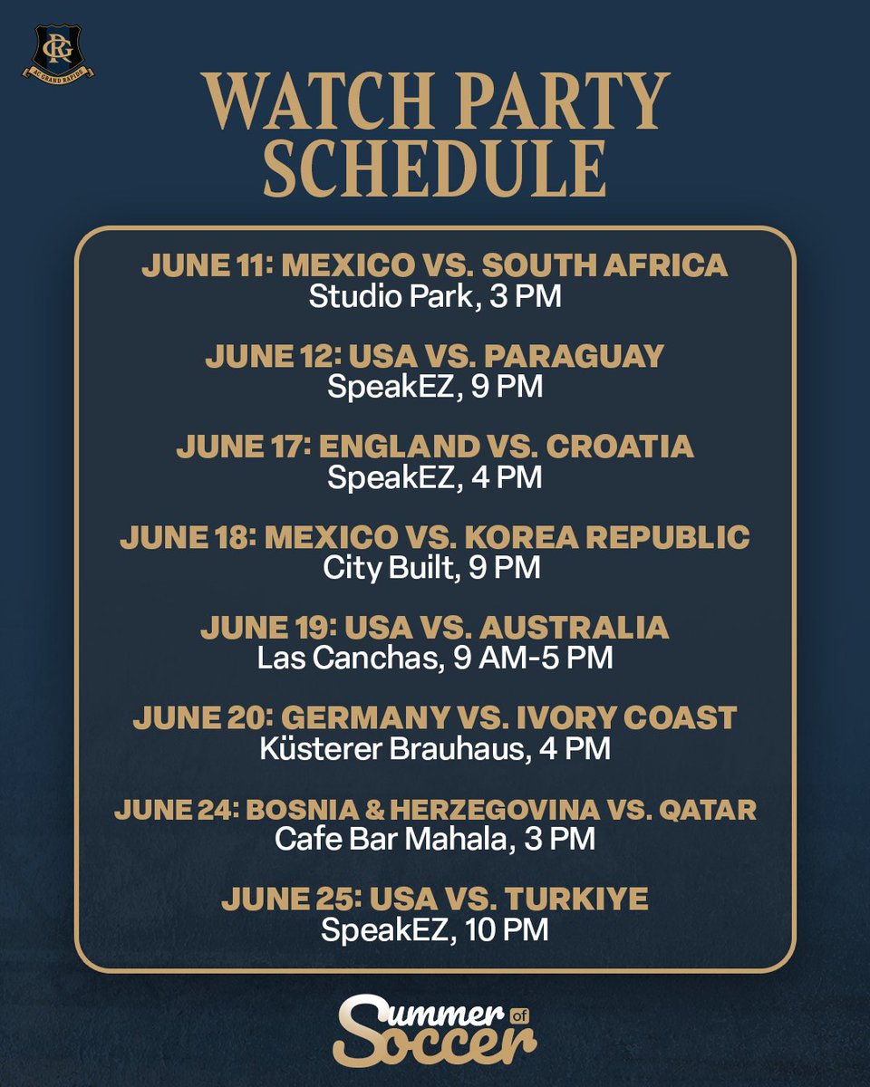 ACGRSoccer's tweet photo. ACGR Street Team is Ready for the World Cup! 🌎🏆
Come find us at @speakezlounge for U.S.🇺🇸 vs. Paraguay🇵🇾 Tonight!
And all over GR during the tournament!
#ACGrandRapids #MLSNextPro #FlowTogether https://t.co/65c47asUls