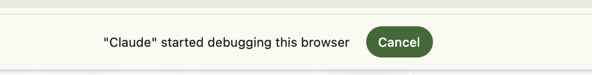 GerickNews's tweet photo. What the heck @ClaudeDevs @claudeai @trq212? I'm using the Claude extension in a DIFFERENT Chrome account window, and without my permission, Claude had started "debugging" my browser in this one.

I have canceled more than 20 times and it keeps coming back. https://t.co/egywFkXI1i