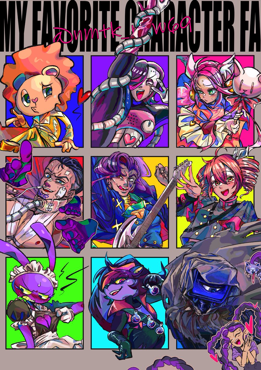 nmtk_raw69's tweet photo. Hello!!
I drew my favorite characters FA!!

#DiscoBear #MettatonEX #MadMewMew
#YuyaFungami #AkiraOtoishi #TetoKasane
#Jax #SalemtheSkunk #HarleySawyer #LilyLovebraids

Did you know any of the characters?:-) https://t.co/bWyjVYdfFI