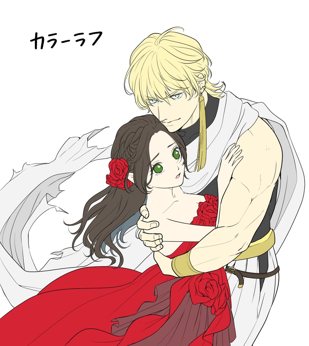 cheese_takayama's tweet photo. 表紙の作業工程
#暴君王の初恋1巻 https://t.co/9lxwnvLo6w