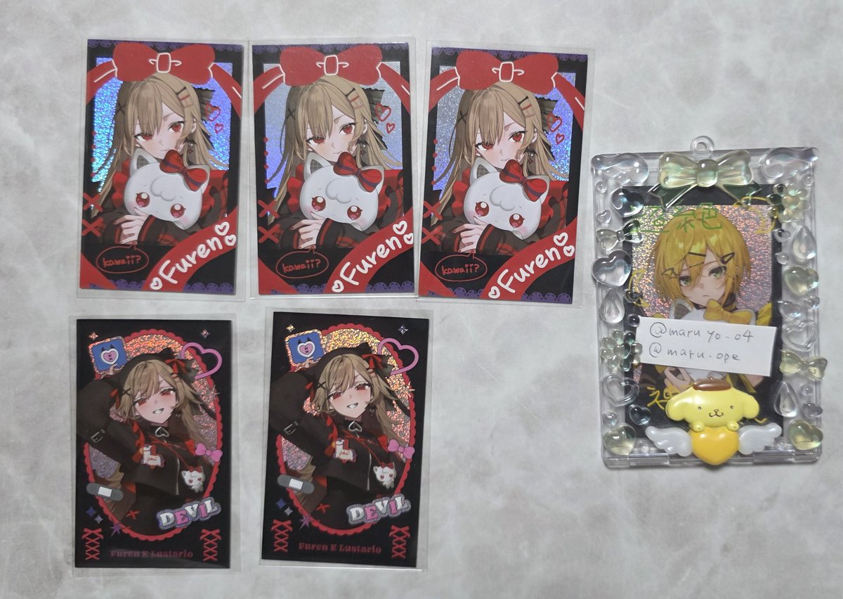 maru_ope's tweet photo. Devilish Nightmare チェキ風カード にじさんじ 交換 譲渡

譲:画像1

求:画像2、買取

N⇔N、R⇔Rでの交換希望
買取の場合は纏めての方優先

お心当たりのある方はお気軽にお声がけ下さい。 https://t.co/E61ucKffSt
