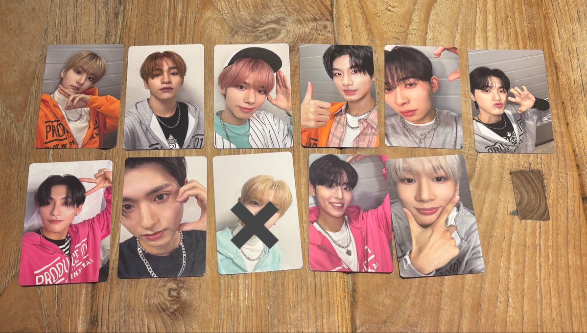 ritsu_armk's tweet photo. 【交換】PRODUCE 101 JAPAN 新世界 日プ タワレコ 練習着 ファイナル トレカ 

［譲］矢田佳暉 ヨハン リー･ウェイゼ 南平達也 岡本拓士 ジェヨン 田中蒔 金安純正 黒崎貫汰　河合晃誠

［求］シヨン> 熊部拓斗 加藤大樹

郵送のみ
１〜🙆‍♀️
シヨン決まり次第買取可
検索からも気軽にお声掛け下さい https://t.co/BMu5VcbMPp