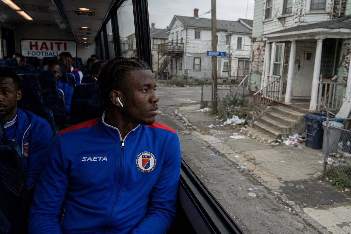 BostonSatire's tweet photo. “What a shithole,” Haitian national soccer team arriving in Lynn for World Cup says it feels like they never left home https://t.co/PJmqZP97Fy